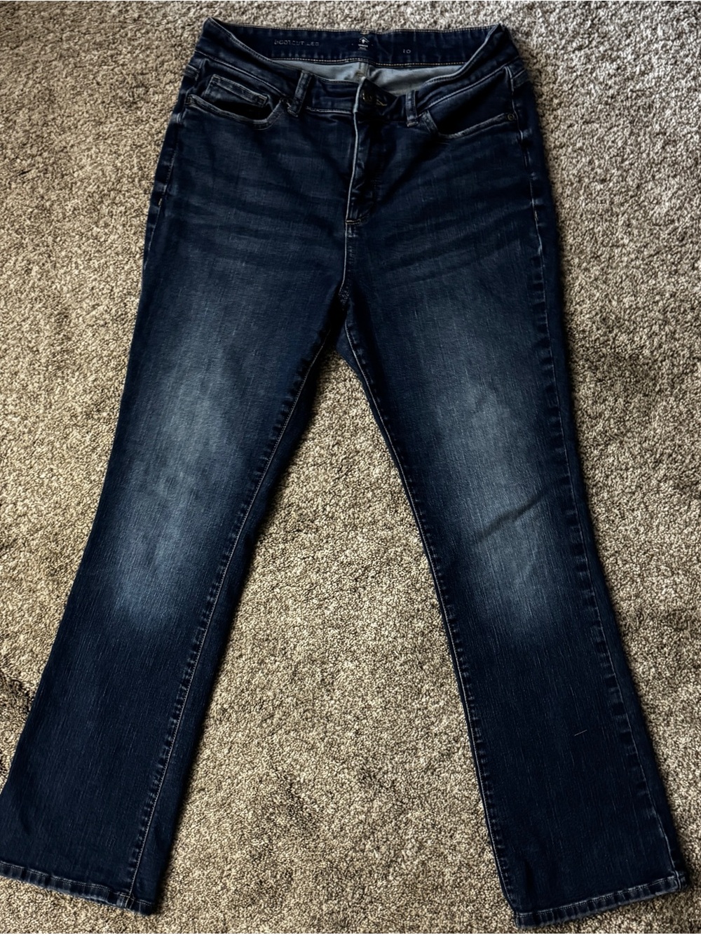 St. John's Bay Dark Blue Mid Rise Women’s Boot Cut Jeans